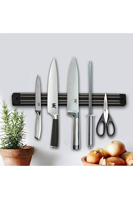 Büyük Boy Mıknatıslı Bıçak Askısı 55 cm Bıçak Tutucu Bıçak Organizer Bıçaklık