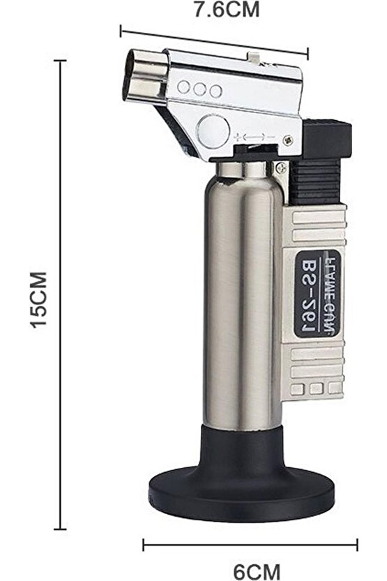 Axe Tools Metal Jet Pürmüz Çakmak Mavi Güçlü Alev