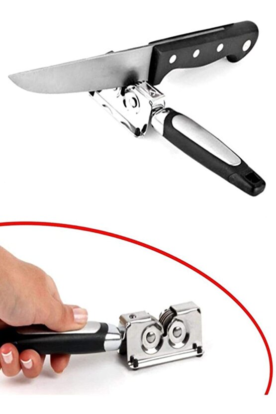 Bıçak Bileyici Bıçak Bileme Aleti Bıçak Keskinleştirme Aleti Paslanmaz Çelik Kolay Bıçak Bileyici