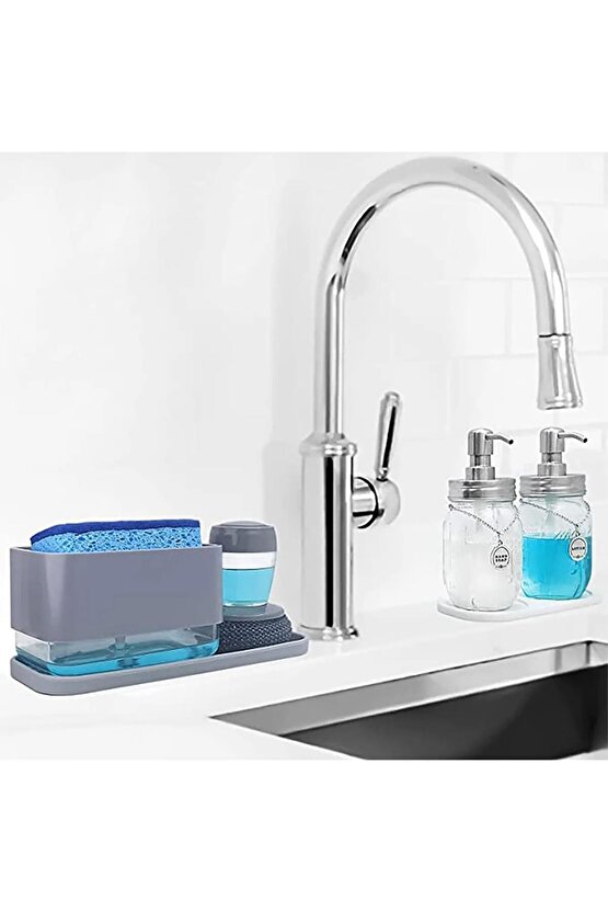 Kaydırmaz Yağlık Altlığı Bulaşık Sünger Katı Sabunluk Çok Amaçlı Silikon Ped Axe5-t1