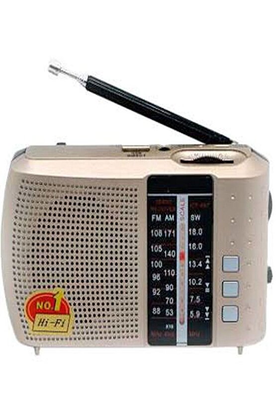 Bluetoothlu Fm Radyo Usb Tf Kart Şarjlı Cep Radyosu Icf8bt