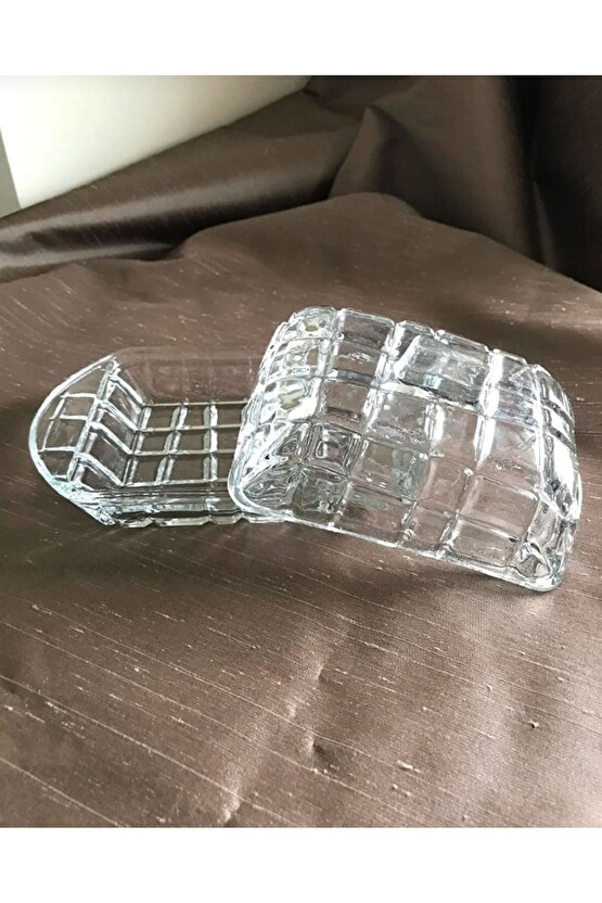 3 Adet Cam Tereyağı Saklama Kabı Kahvaltılık