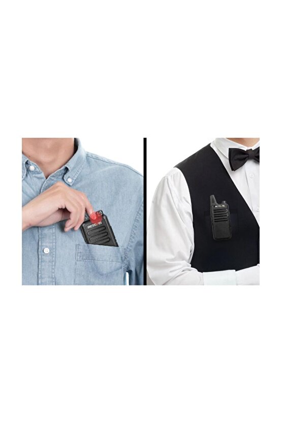 2li Telsiz Lisans Gerektirmez Mini Uzun Menzilli Pmr Iki Yönlü Telsiz (2 PAKET) Rt622
