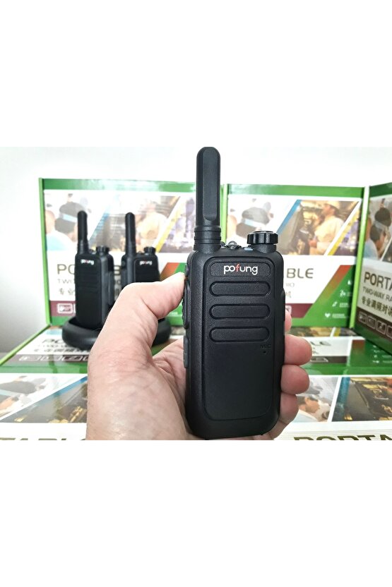 2 Li Set Pofung Pmr Lisanssız Telsiz Baofeng Mars Zastone Teknoben Wln Uyumlu
