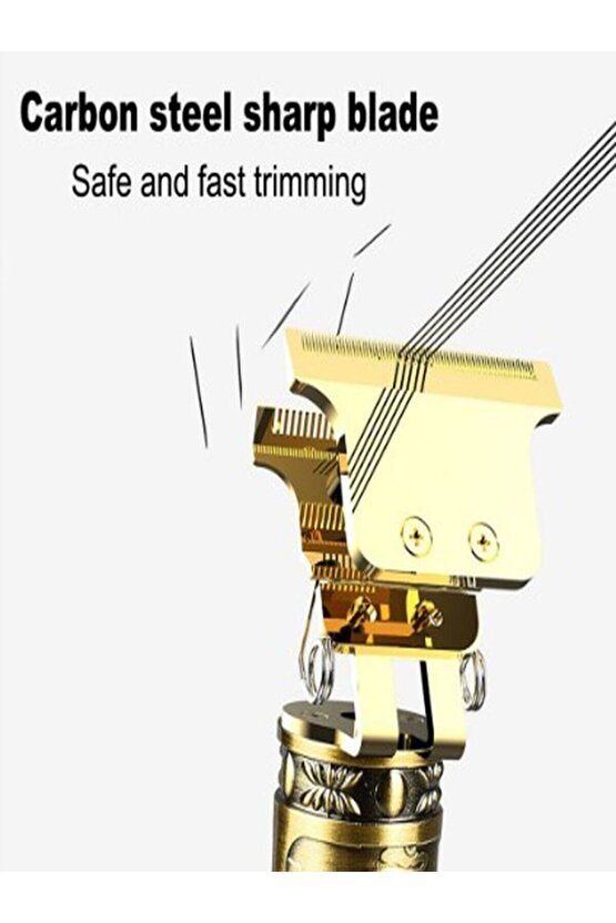 Vintage T9 Tıraş Makinesi Profesyonel Saç Sakal Düzeltme Makinesi