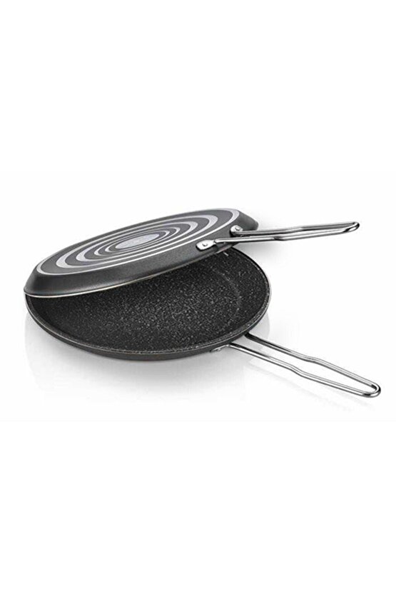 Çift Taraflı 32cm Balık Tavası