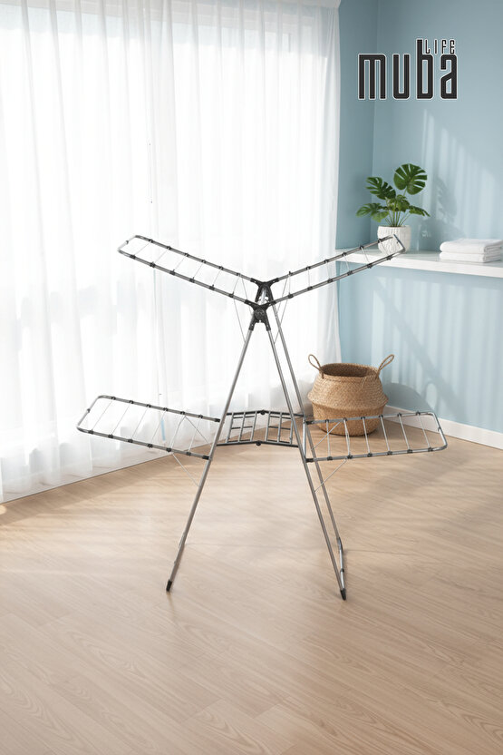 Çamaşır Kurutmalık Çift Katlı Askılık 2 Katlı Extra Dayanıklı Çamaşır Kurutma