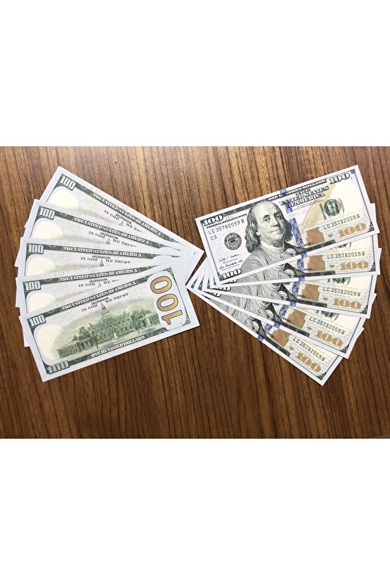 100 Adet Yüz Dolar Geçersiz Şaka Düğün Parası Oyun Parası 100x100 Amerikan Doları