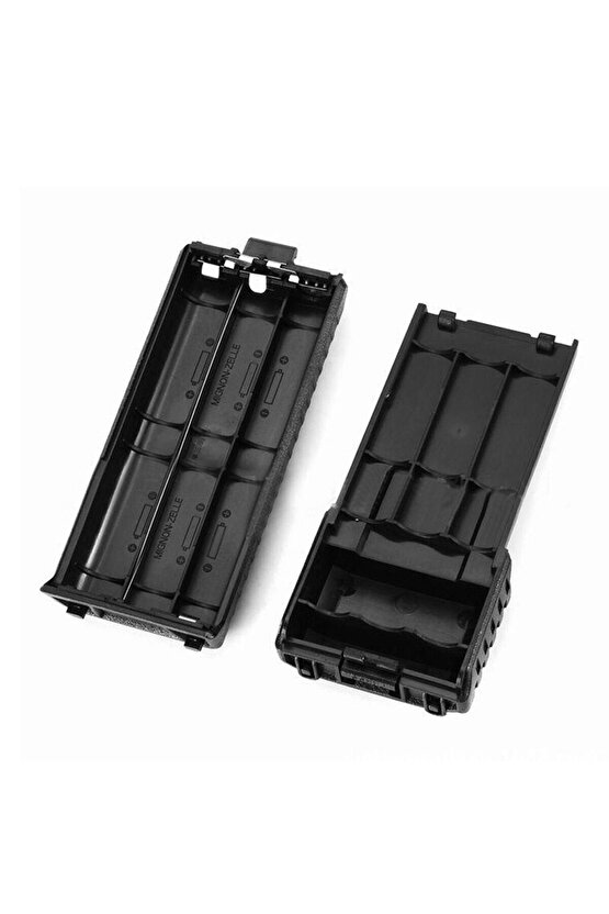 Baofeng UV5R Telsiz Pili Kutusu Siyah 6 Adet Pil Dahil