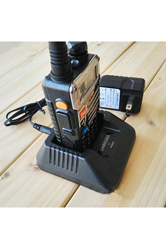 Baofeng 5RE Masaüstü Şarj Tablası Adaptorlu