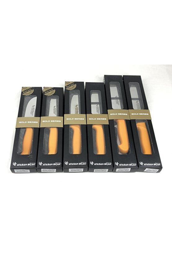 Atasan Gold Series Yüzme Sıyırma ve Kasap 6lı Bıçak Seti Yüksek Karbonlu Çubuk Çelik