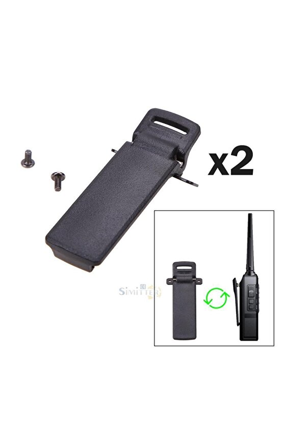 Baofeng Bf-f8 Uv-5re Plus Telsiz Kemer Klipsi Plastik Aparat