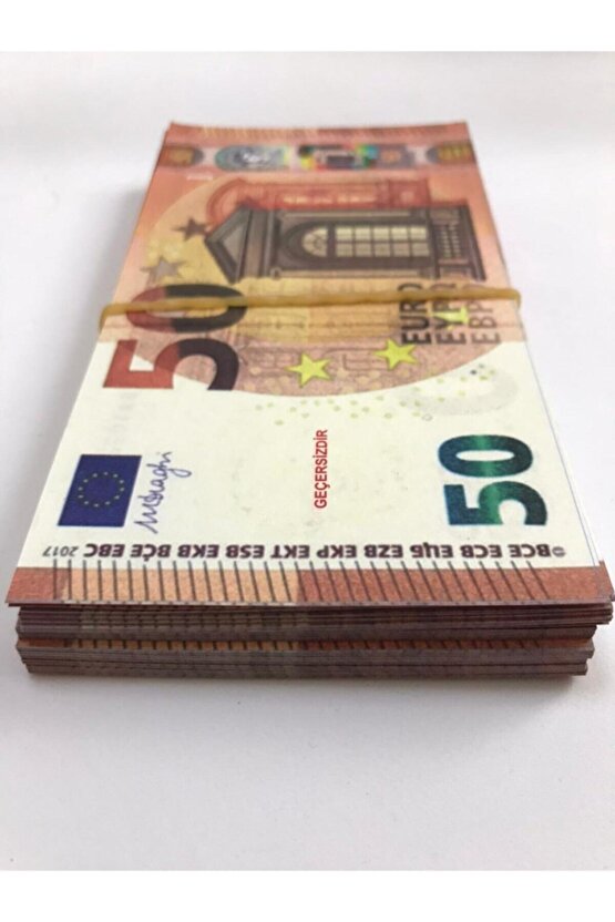 100 Adet 50 Euro Geçersiz Şaka Düğün Parası Oyun Parası