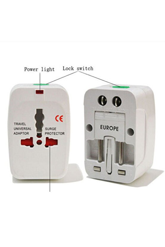 Universal Yurtdışı Seyahat Priz Fiş Çevirici Dönüştürücü Pm 2886
