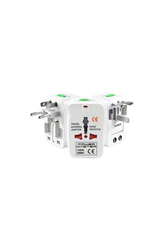 Universal Çoklu Priz Çevirici Seyahat Adaptörü Amerikan Ingiliz Dubai Suudi Arabistan