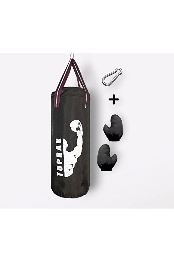 BOKS TORBASI 60 CM SİYAH 9-13 YAŞ ÇOCUK İÇİN