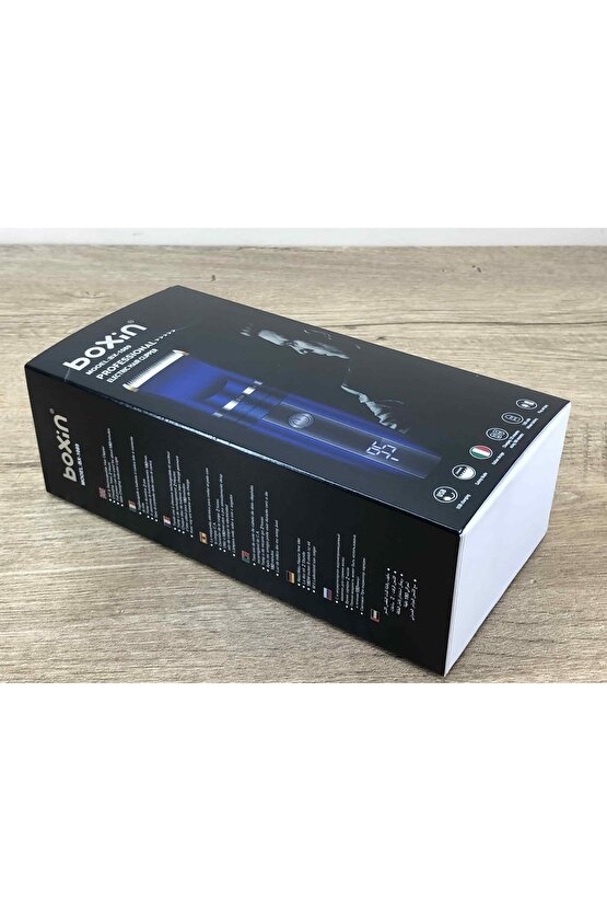 Kablosuz Profesyonel Kuaför Tipi Dijital Gösterge Şampanya Rengi Tıraş Makinası