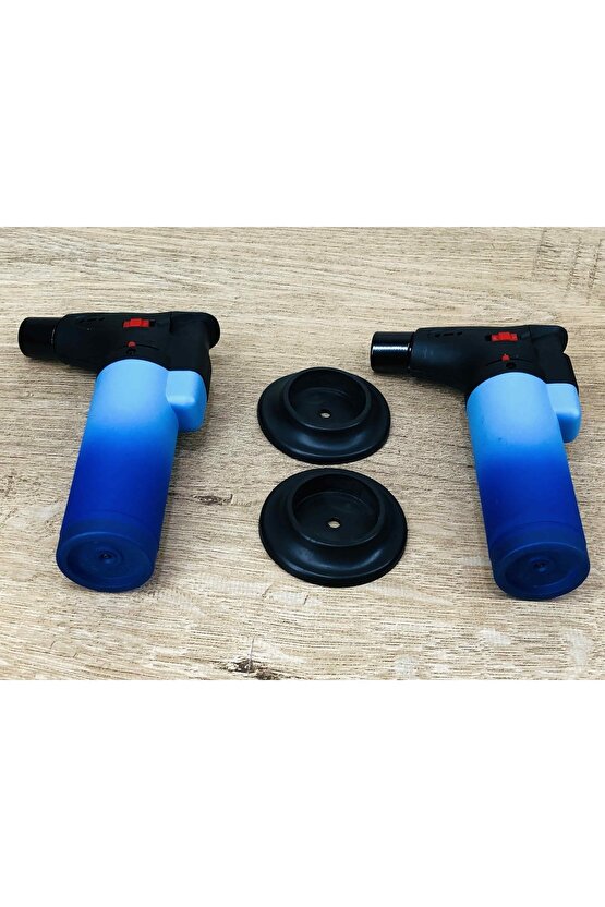 2 Adet Torch Jet 108 Gazlı Pürmüz Alevli - Doldurulabilir Çakmak