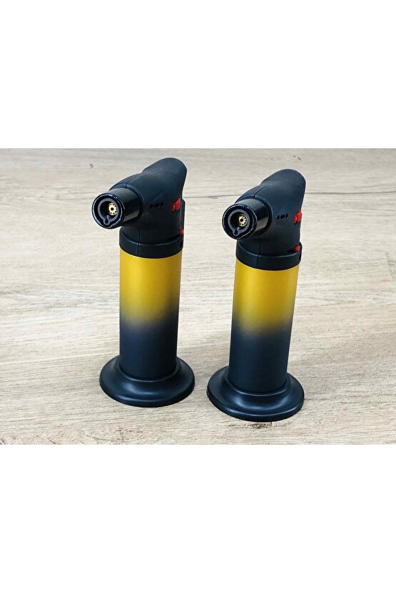 Turbo Alevli Jet Pürmüzlü Portatif Çakmak Kamp Mutfak Karavan Piknik Mangal