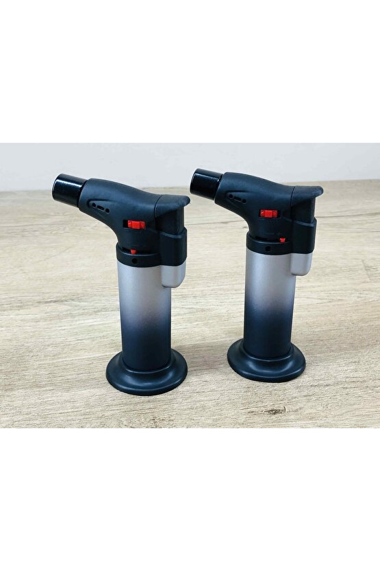 2 Adet Süper Mavi Pürmüz Alevli Alevli Doldurulabilir Pratik Kamp Çakmağı