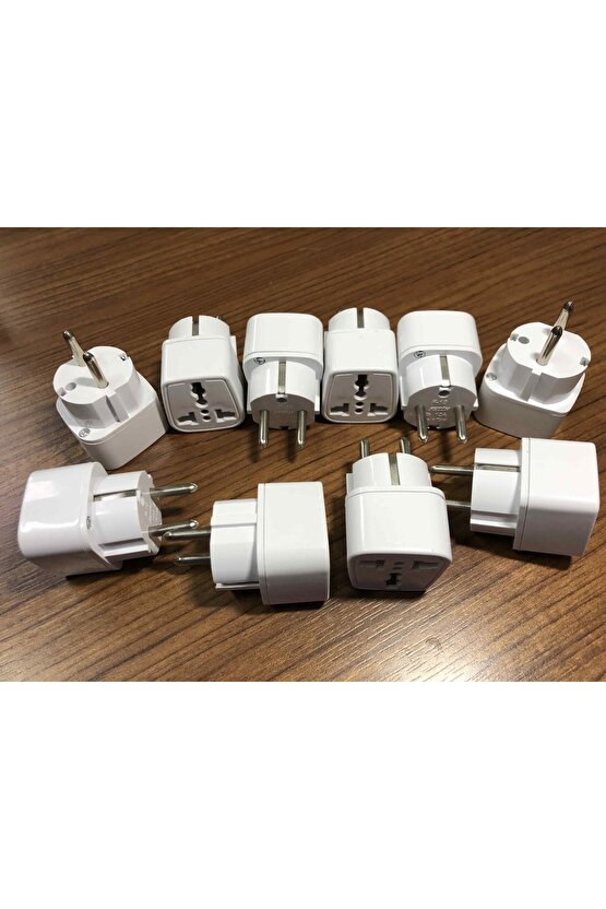 10 Parça Ingiliz Amerikan Avusturalya Hong Kong Kıbrıs Singapur Fiş Ucu Çevirici Priz Dönüştürücü