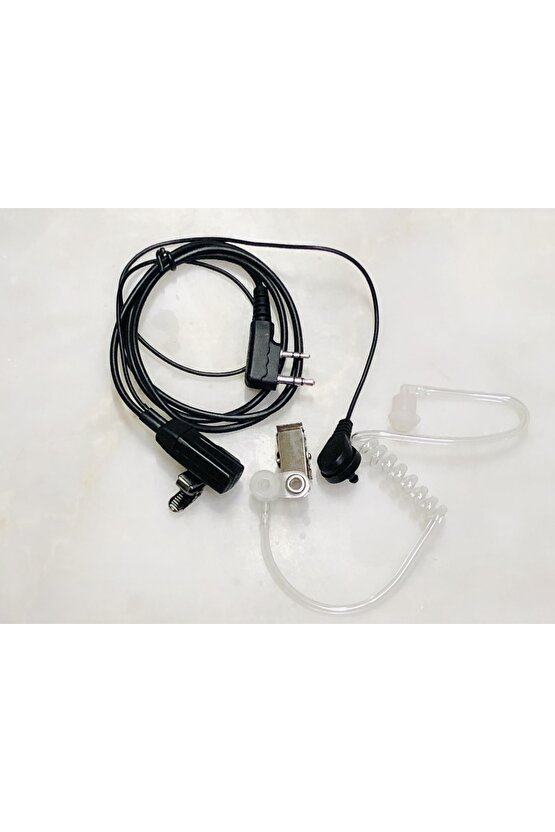 Bas Konuş Kablolu Iki Dar Pinli Şeffaf Akustik Kulaklık Motorola Hyt Hytera El Telsizi Için