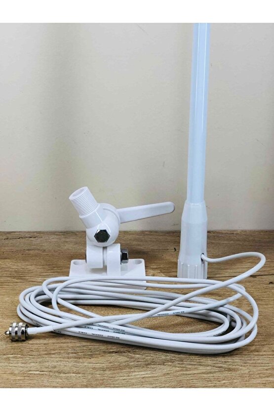 Marin Band Beyaz Fiber Anten Vhf Bandı Deniz Telsizi Anteni Tekne Yat Kayık Katamaran