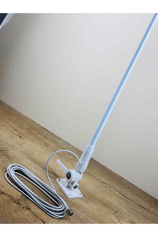 Marin Band Beyaz Fiber Anten Vhf Bandı Deniz Telsizi Anteni Tekne Yat Kayık Katamaran
