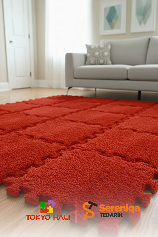 20li Set Peluş Puzzle Halı, Kendi Tasarımını Oluştur, Yapboz Halı, Peluş Halı