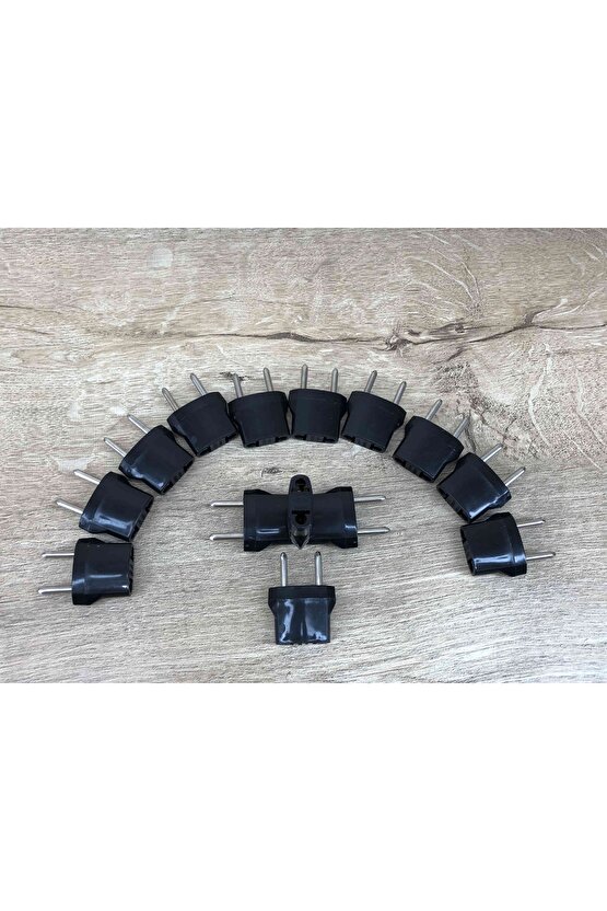 14 Adet Amerika Uçlu Prizlerini Türkiye Uçlu Pirize Çevirien Dönüştürücü Adaptör Yerli Üretim