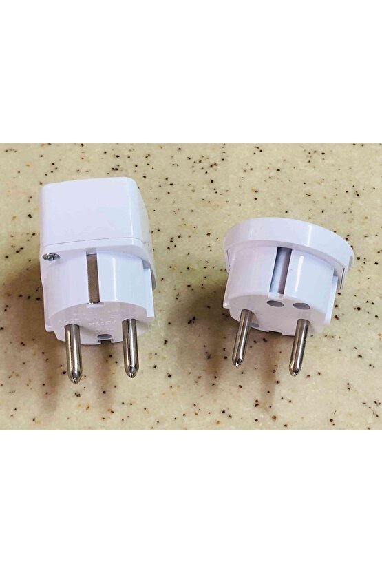 Abu Dabi Birleşik Arap Emirlikleri Ingiliz Fişini Türk Topraklı Fişi Çevirici 2 Adet Başlık