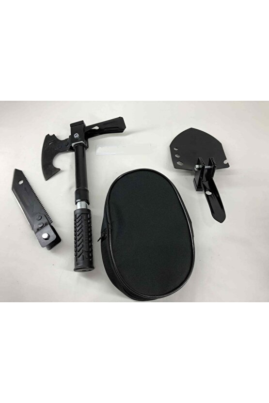 Türk Malı Karbon Karartma Çelik Bahçe Kamp Karavan Minik Kürek Çapa Testere El Aletleri Seti