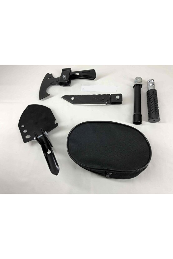 Türk Malı Karbon Karartma Çelik Bahçe Kamp Karavan Minik Kürek Çapa Testere El Aletleri Seti