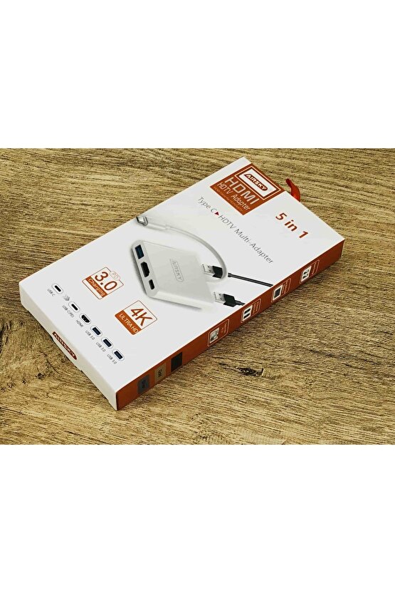 5 + 1 Type C Hdmı Usb 3.0 Çevirici Apple I-phone Ipad Macbook Lenovo Lumia Samsung Macbook Pro Dell