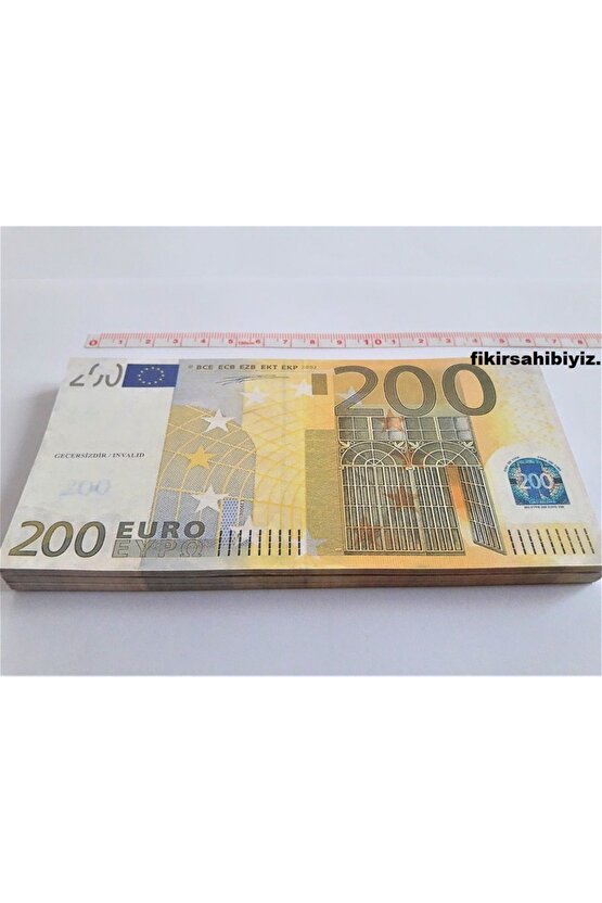 200 Euro Dizi Film Klip Çekimi Düğün Parti Şaka Oyun Geçersiz Para Deste