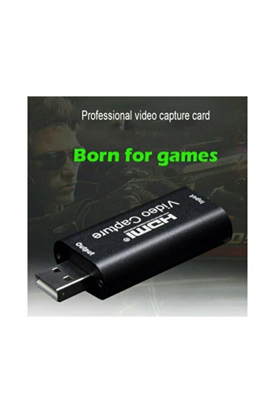 Video Capture Usb 2.0 To Hdmi Çevirici Dönüştürücü Adaptör Metal Aleminyum Kasa