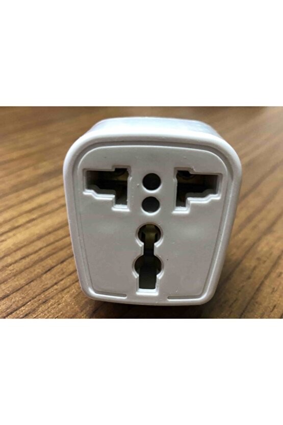 Üniversal Ingiliz Çevirici Beyaz Erkek Elektrik Priz Dönüştürücü Kare Topraklı Beyaz Abs Model