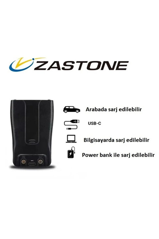 Zastone 4 adet el telsizi Type c batarya KULAKLIK HEDİYE