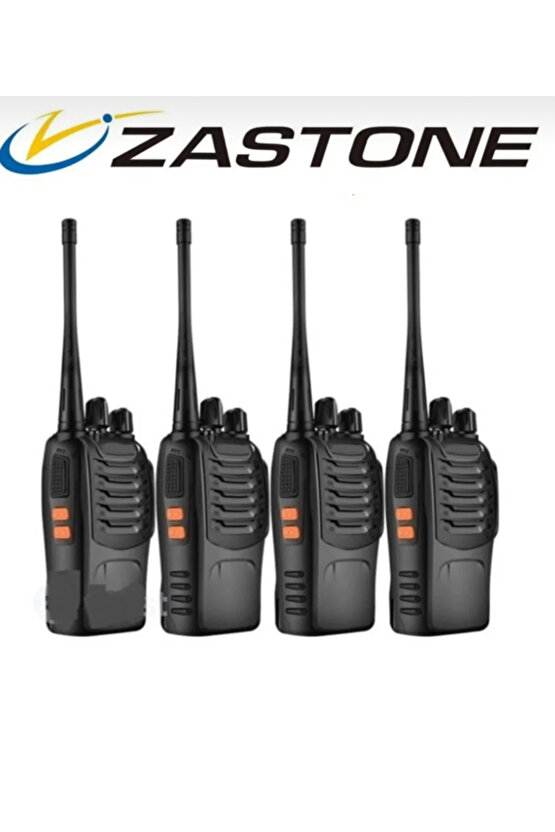 Zastone 4 adet el telsizi Type c batarya KULAKLIK HEDİYE