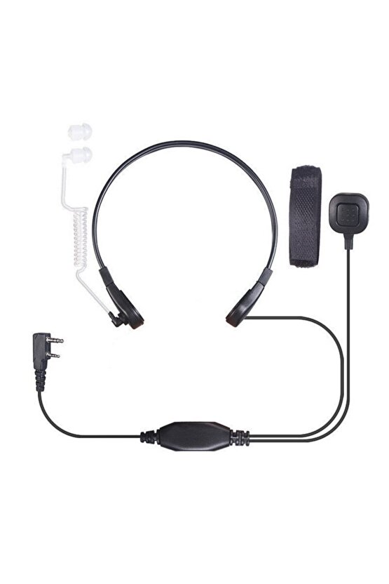 Baofeng Uv-5r Uv-5re Uv-5ra Wouxun Kenwood Tyt Wln Teknoben Şeffaf Akustik Boaz Kulaklık Seti Uyumlu