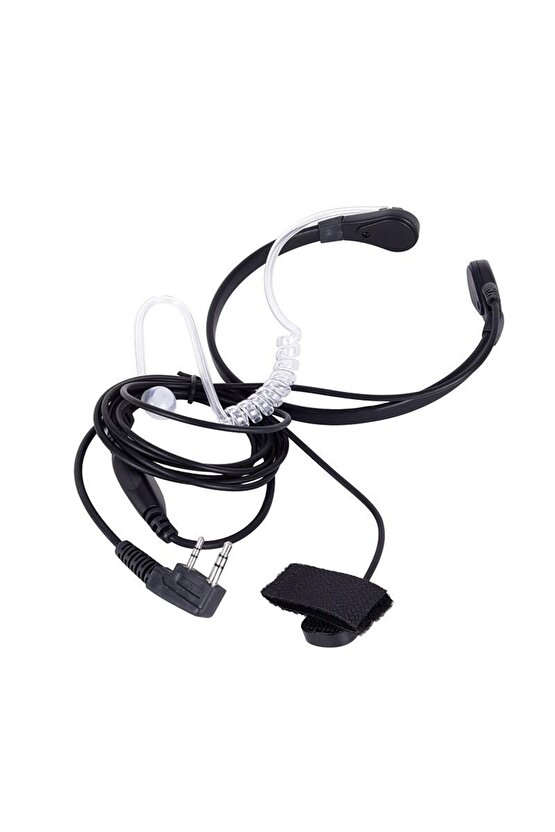 Akustik Boyun Tipi Kulaklık Paintbal Motosiklet Paraşüt Şeffaf Akustik Telsiz Mikrofon Seti