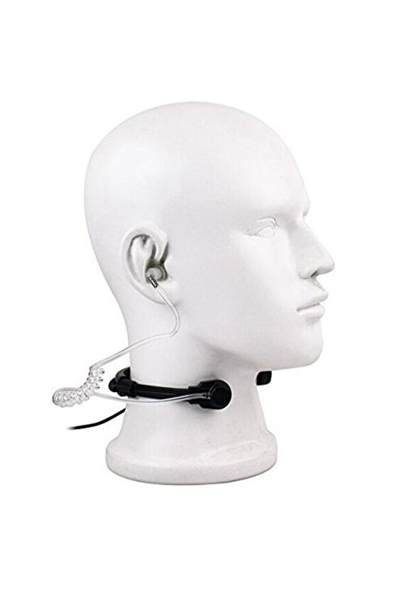 Akustik Boyun Tipi Kulaklık Paintbal Motosiklet Paraşüt Şeffaf Akustik Telsiz Mikrofon Seti