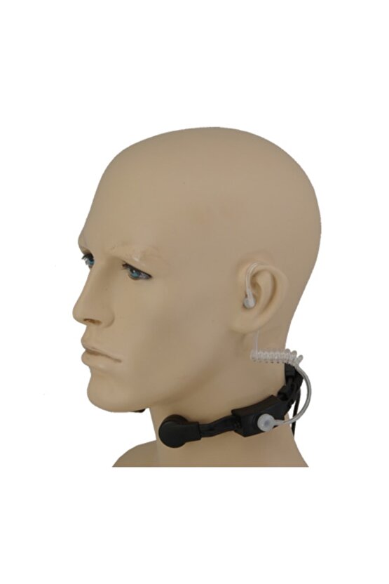 Askeri Tıp Gizlenebilir El Telsizi Şeffaf Akustik Mikrofon Kulaklık Seti Polis Jandarma Güvenlik