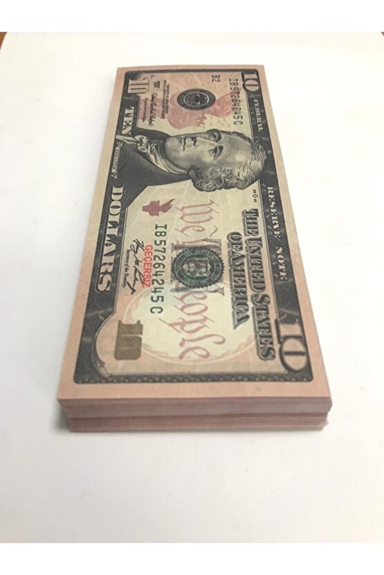 100 Adet 10 Dolar Geçersiz  Şaka Parası (100x10 Dolar)