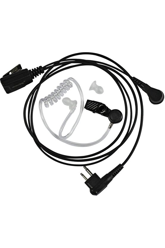 Akustik Silikonlu Wln Mars Teknoben Zetcom Kirisun Pmr Şeffaf Telsiz Kulaklık 2 Pin