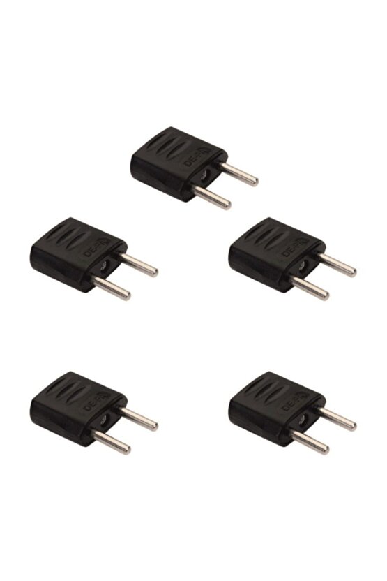 De-pa 11115 Amerikan Priz Çevirici Usd To Eu Fiş Çevirici (siyah) (5li)