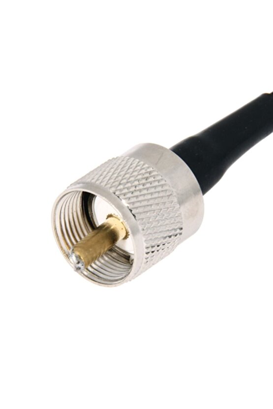 Rg-58 Uhf Vhf Hf Amatör Telsiz Araç Anteni Montaj Kablosu Kablo Uhf Pipo Konnektör 3 mt