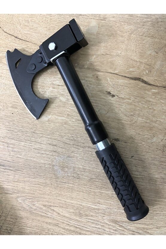 Bahçe Için Nacak Tipi Paslanmaz Çlik Balta Çekiç Seti Kaydırmaz Sap Yeşil Çantalı