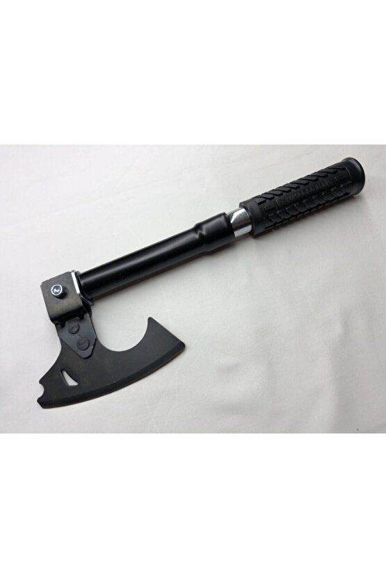 Yerli Üretim Karbon Çelik Pratik Sökülür Balta Özel Siyah Çantasında