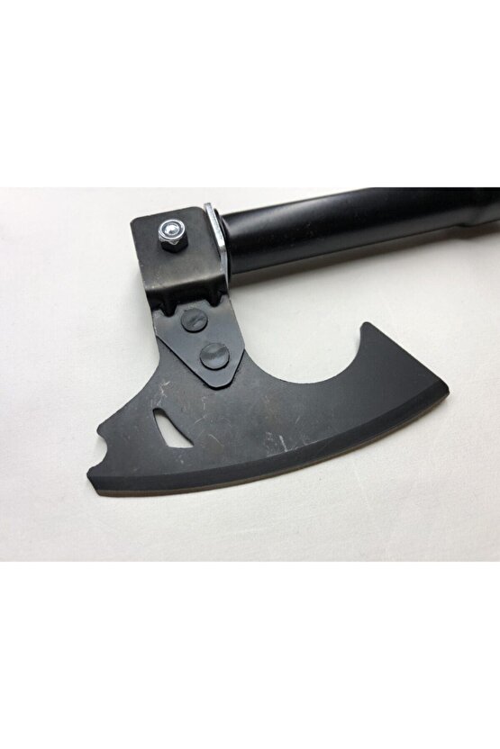 Yerli Üretim Karbon Çelik Pratik Sökülür Balta Özel Siyah Çantasında